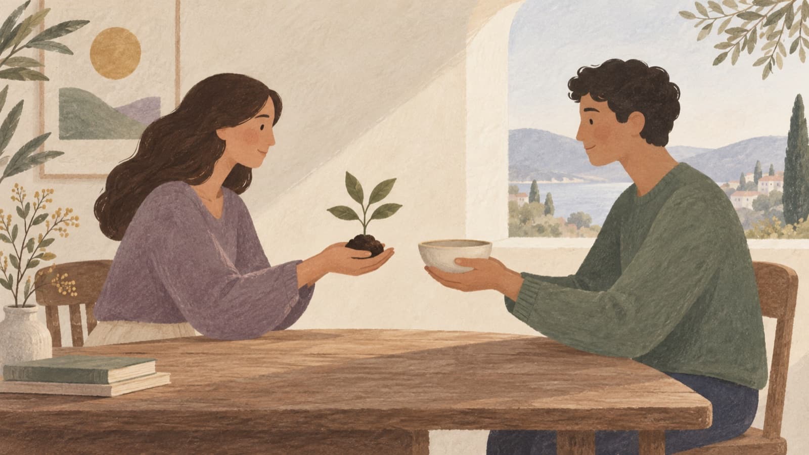 Illustration de l’article « Réciprocité dans une relation : donner sans tenir les comptes »