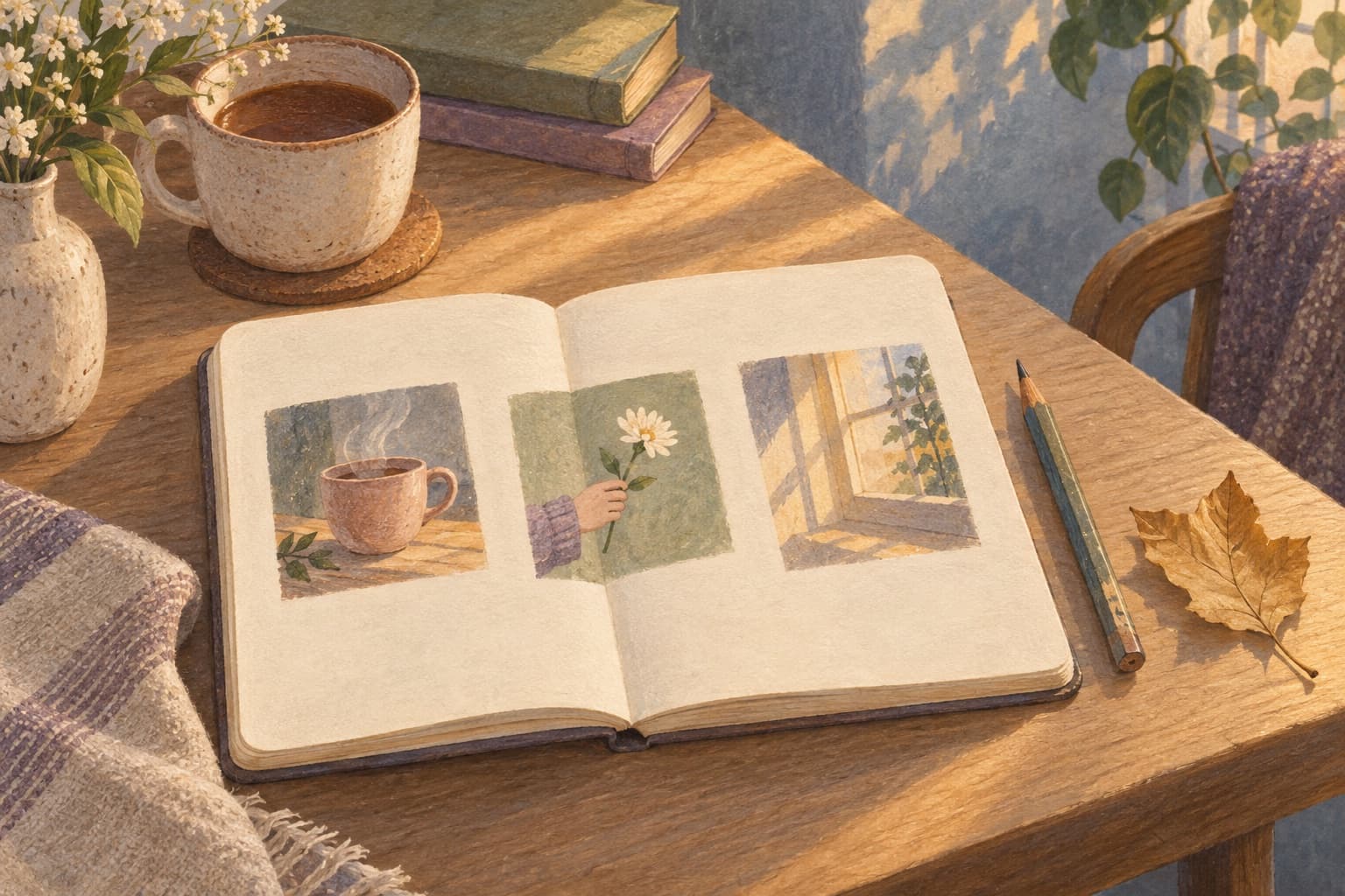 Illustration de l’article « Journal de gratitude : comment commencer sans se forcer »